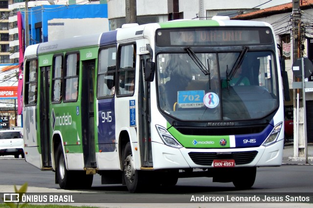 Viação Modelo 9415 na cidade de Aracaju, Sergipe, Brasil, por Anderson Leonardo Jesus Santos. ID da foto: 8054954.