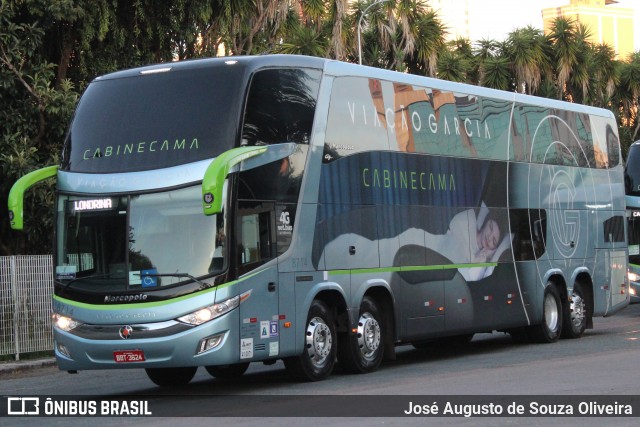 Viação Garcia 8714 na cidade de Curitiba, Paraná, Brasil, por José Augusto de Souza Oliveira. ID da foto: 7978084.