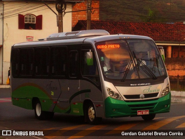 Turin Transportes 092 na cidade de Ouro Preto, Minas Gerais, Brasil, por Gerdan Gabriel Bretas Corrêa. ID da foto: 7979958.