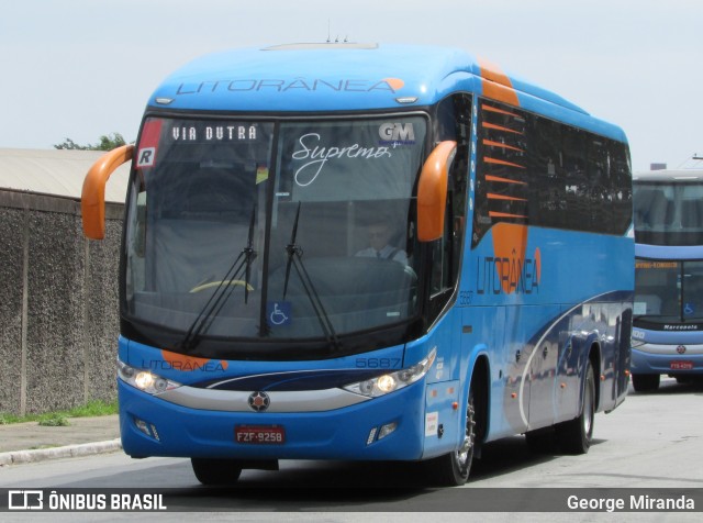 Litorânea Transportes Coletivos 5687 na cidade de São Paulo, São Paulo, Brasil, por George Miranda. Número da foto: #7978366.