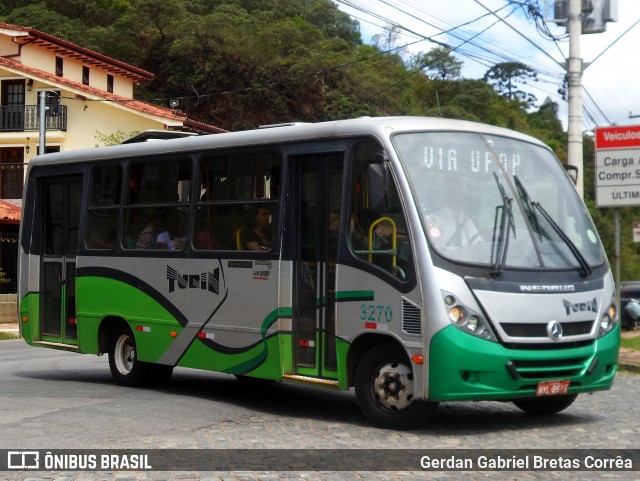 Turin Transportes 3270 na cidade de Ouro Preto, Minas Gerais, Brasil, por Gerdan Gabriel Bretas Corrêa. Número da foto: #7979953.