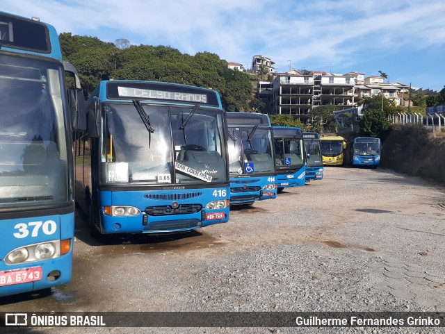 Biguaçu Transportes Coletivos Administração e Participação 416 na cidade de Governador Celso Ramos, Santa Catarina, Brasil, por Guilherme Fernandes Grinko. ID da foto: 7977480.