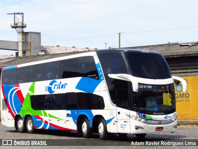 Auto Viação Critur 2277 na cidade de Santos, São Paulo, Brasil, por Adam Xavier Rodrigues Lima. ID da foto: 7978356.