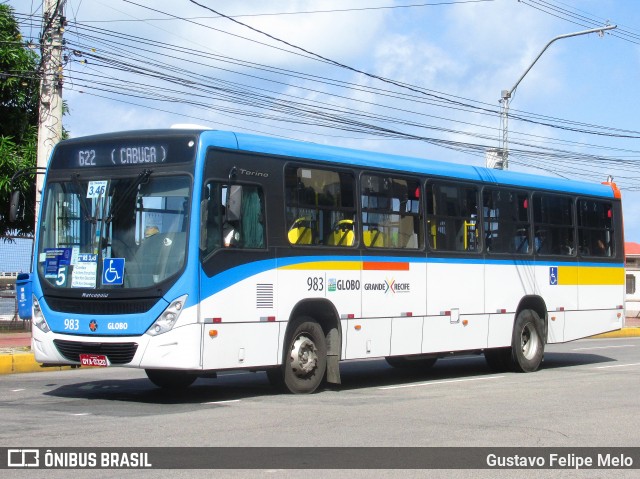 Transportadora Globo 983 na cidade de Recife, Pernambuco, Brasil, por Gustavo Felipe Melo. Número da foto: #7978894.