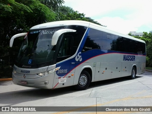 Viação Nasser 209115 na cidade de São Paulo, São Paulo, Brasil, por Cleverson dos Reis Giraldi. Número da foto: #7977597.