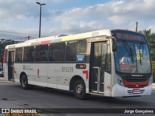 Transportes Barra D13239 na cidade de Rio de Janeiro, Rio de Janeiro, Brasil, por Jorge Gonçalves. ID da foto: 7977979.