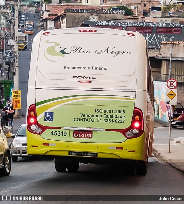 Rio Negro Fretamento e Turismo 45319 na cidade de Belo Horizonte, Minas Gerais, Brasil, por Júlio César. Número da foto: #8059168.