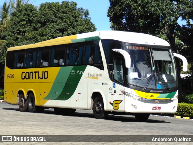 Empresa Gontijo de Transportes 18610 na cidade de Vitória da Conquista, Bahia, Brasil, por Anderson Queiroz. ID da foto: 8057384.