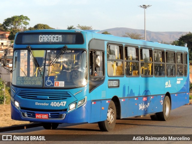 Salvadora Transportes > Transluciana 40647 na cidade de Belo Horizonte, Minas Gerais, Brasil, por Adão Raimundo Marcelino. Número da foto: #8060291.