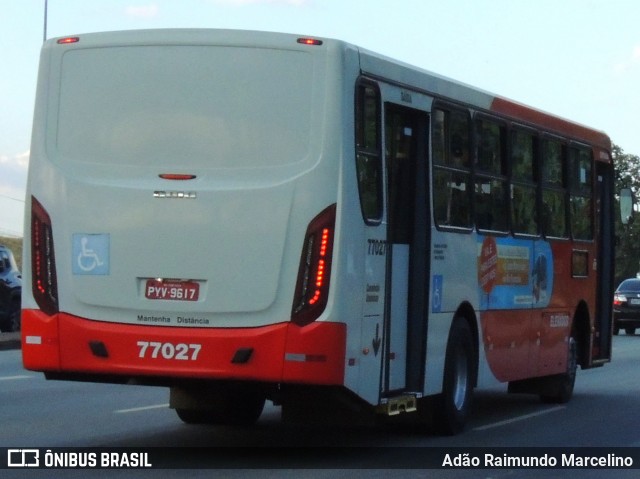 Eldorado Transportes 77027 na cidade de Belo Horizonte, Minas Gerais, Brasil, por Adão Raimundo Marcelino. Número da foto: #8060190.