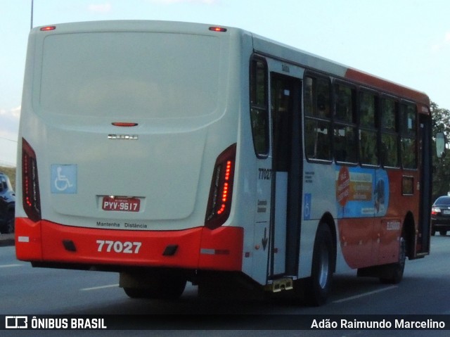 Eldorado Transportes 77027 na cidade de Belo Horizonte, Minas Gerais, Brasil, por Adão Raimundo Marcelino. ID da foto: 8060190.