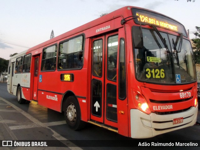Viação Santa Edwiges 69170 na cidade de Belo Horizonte, Minas Gerais, Brasil, por Adão Raimundo Marcelino. Número da foto: #8060317.