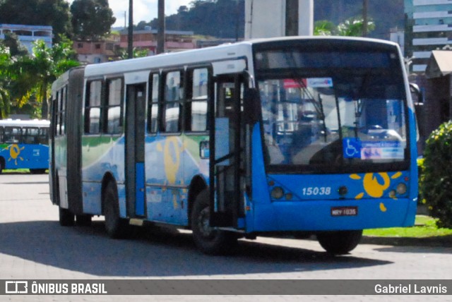 Viação Serrana 15038 na cidade de Cariacica, Espírito Santo, Brasil, por Gabriel Lavnis. ID da foto: 8060283.