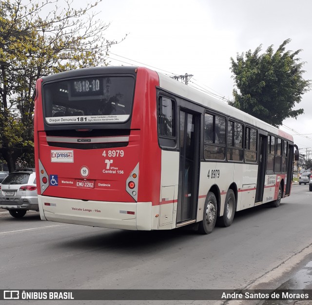 Express Transportes Urbanos Ltda 4 8979 na cidade de São Paulo, São Paulo, Brasil, por Andre Santos de Moraes. Número da foto: #8059073.