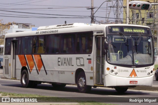 Evanil Transportes e Turismo RJ 132.072 na cidade de Nova Iguaçu, Rio de Janeiro, Brasil, por Rodrigo Miguel. Número da foto: #8061300.