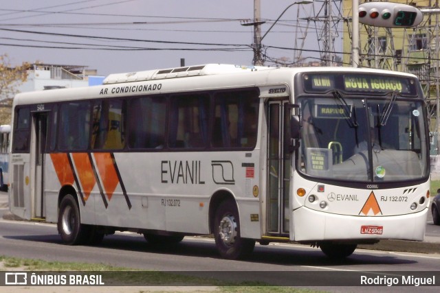 Evanil Transportes e Turismo RJ 132.072 na cidade de Nova Iguaçu, Rio de Janeiro, Brasil, por Rodrigo Miguel. ID da foto: 8061300.