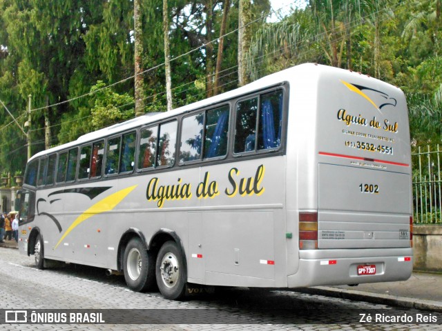 Águia do Sul Turismo 1202 na cidade de Petrópolis, Rio de Janeiro, Brasil, por Zé Ricardo Reis. ID da foto: 8061714.