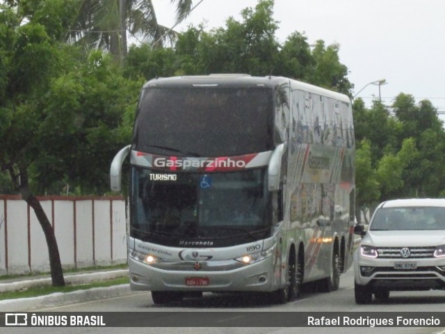 Gasparzinho Turismo 1190 na cidade de Aracaju, Sergipe, Brasil, por Rafael Rodrigues Forencio. ID da foto: 8060593.