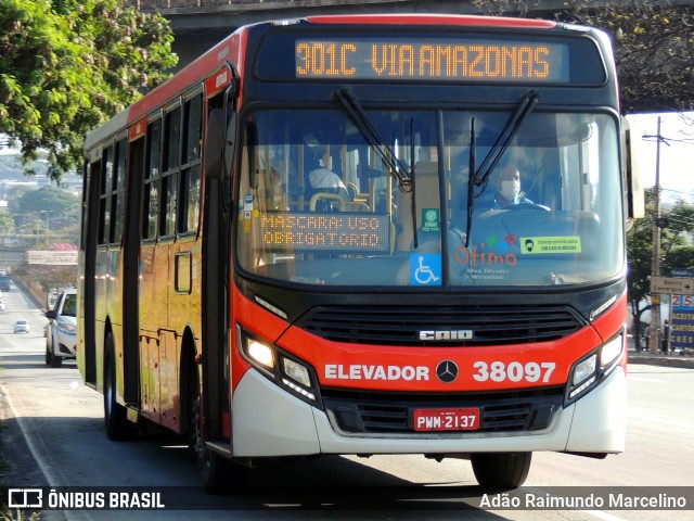Viação Cruzeiro > Viação Sidon 38097 na cidade de Belo Horizonte, Minas Gerais, Brasil, por Adão Raimundo Marcelino. Número da foto: #7981820.
