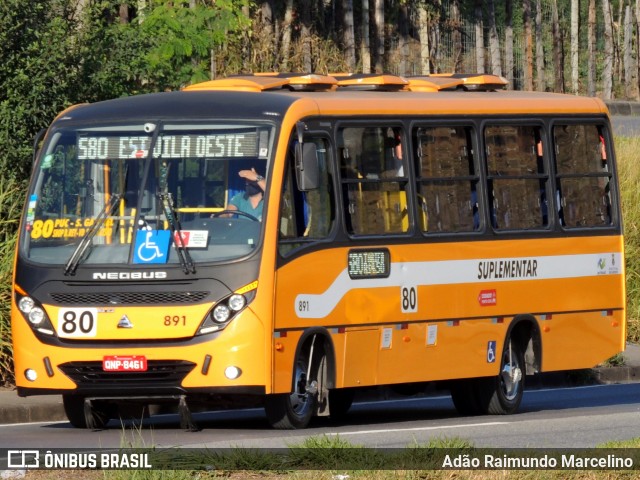 Transporte Suplementar de Belo Horizonte 891 na cidade de Belo Horizonte, Minas Gerais, Brasil, por Adão Raimundo Marcelino. ID da foto: 7981932.