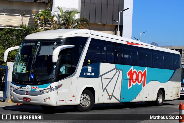 Auto Viação 1001 RJ 108.489 na cidade de Rio de Janeiro, Rio de Janeiro, Brasil, por Matheus Souza. ID da foto: 7982382.