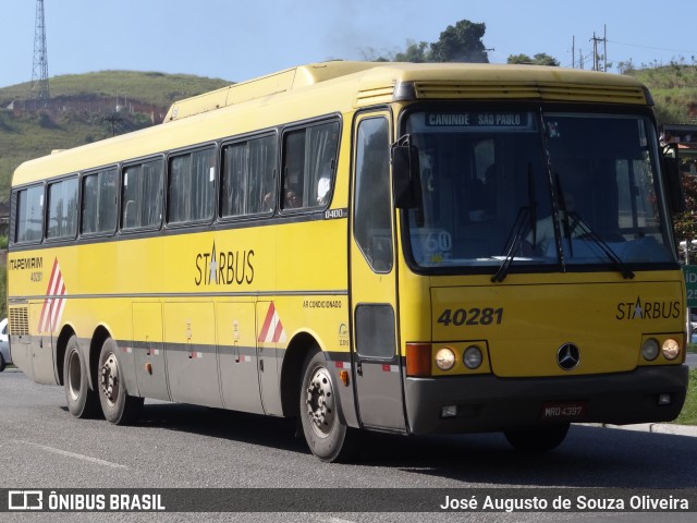 Viação Itapemirim 40281 na cidade de Barra do Piraí, Rio de Janeiro, Brasil, por José Augusto de Souza Oliveira. ID da foto: 7981398.