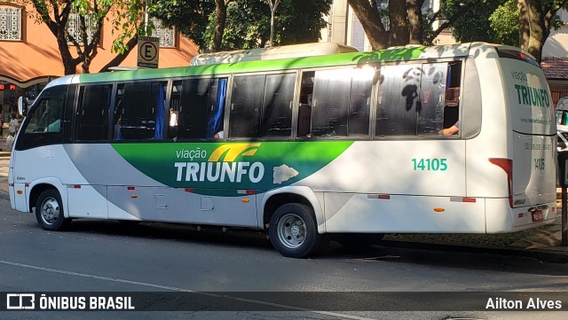 Viação Triunfo 14105 na cidade de Belo Horizonte, Minas Gerais, Brasil, por Ailton Alves. ID da foto: 7980139.