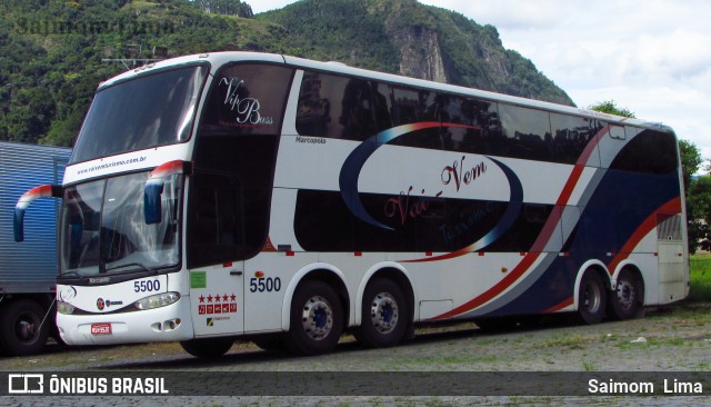 Vai-Vem Turismo 5500 na cidade de Venda Nova do Imigrante, Espírito Santo, Brasil, por Saimom  Lima. ID da foto: 7983594.