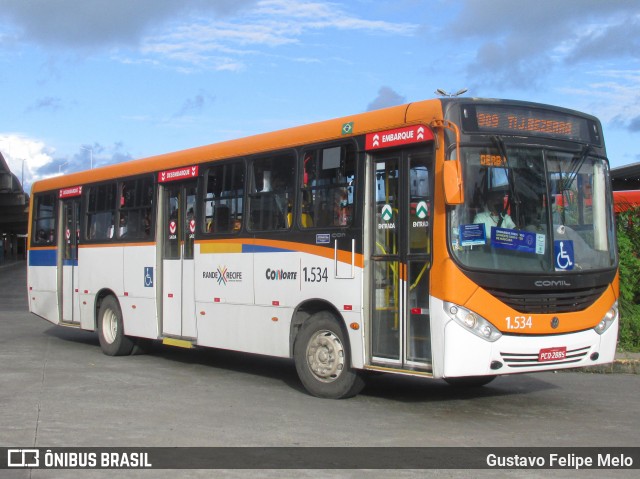 Itamaracá Transportes 1.534 na cidade de Recife, Pernambuco, Brasil, por Gustavo Felipe Melo. ID da foto: 7982993.