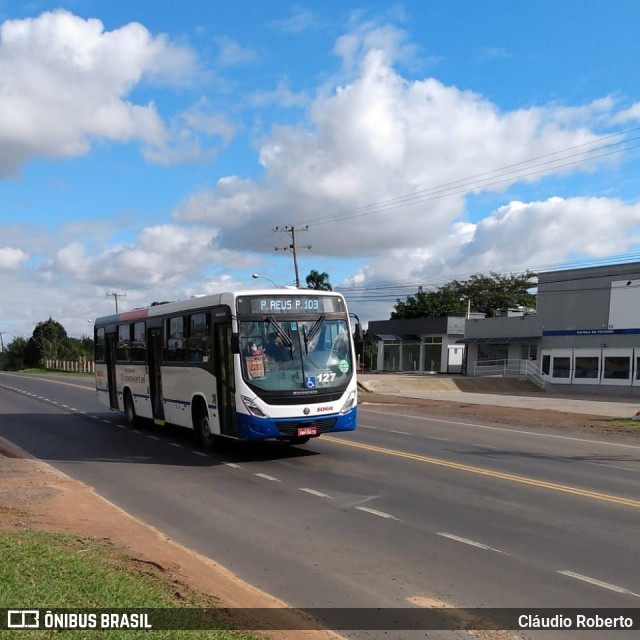 SOGIL - Sociedade de Ônibus Gigante Ltda. 127 na cidade de Gravataí, Rio Grande do Sul, Brasil, por Cláudio Roberto. ID da foto: 7983550.