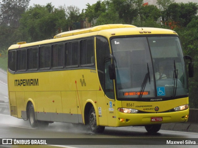 Viação Itapemirim 8561 na cidade de Barra Mansa, Rio de Janeiro, Brasil, por Maxwel Silva. ID da foto: 7984395.