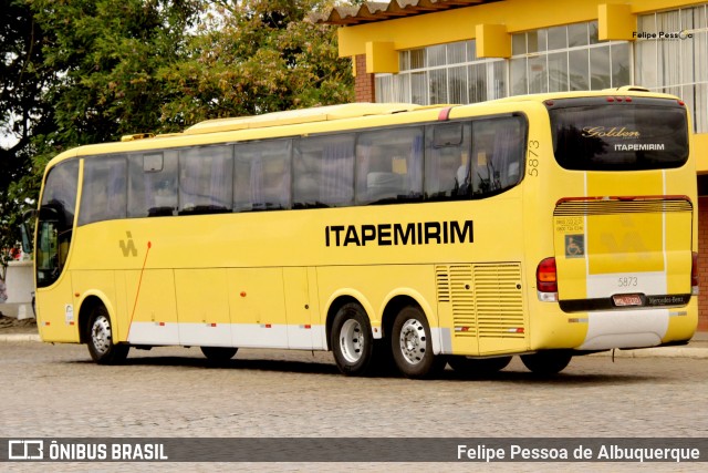 Viação Itapemirim 5873 na cidade de Vitória da Conquista, Bahia, Brasil, por Felipe Pessoa de Albuquerque. Número da foto: #7985179.