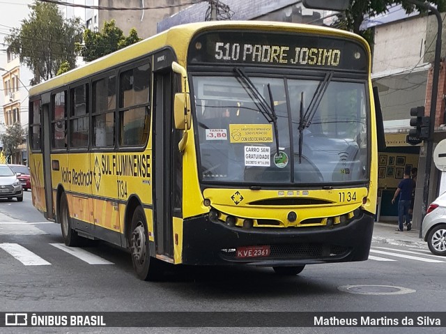 Viação Sul Fluminense 1134 na cidade de Volta Redonda, Rio de Janeiro, Brasil, por Matheus Martins da Silva. Número da foto: #7983717.