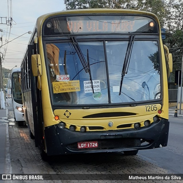 Viação Sul Fluminense 1205 na cidade de Volta Redonda, Rio de Janeiro, Brasil, por Matheus Martins da Silva. Número da foto: #7983677.