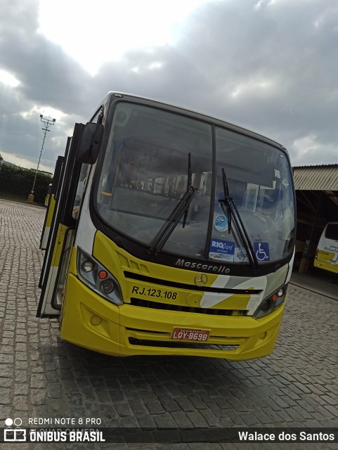 Viação Nilopolitana RJ 123.108 na cidade de Nilópolis, Rio de Janeiro, Brasil, por Walace dos Santos. Número da foto: #7982736.