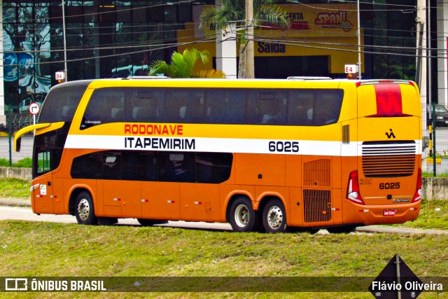 Viação Itapemirim 6025 na cidade de Resende, Rio de Janeiro, Brasil, por Flávio Oliveira. ID da foto: 7984439.