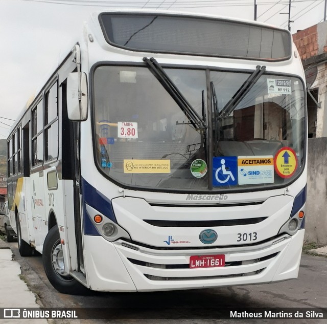 Viação Pinheiral 3013 na cidade de Volta Redonda, Rio de Janeiro, Brasil, por Matheus Martins da Silva. ID da foto: 7983672.