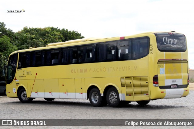 Viação Itapemirim 8869 na cidade de Vitória da Conquista, Bahia, Brasil, por Felipe Pessoa de Albuquerque. Número da foto: #7985010.