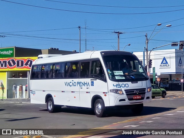 Auto Viação Penha 4500 na cidade de Monte Mor, São Paulo, Brasil, por José Eduardo Garcia Pontual. Número da foto: #7983254.