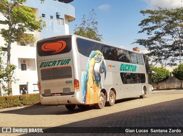 Eucatur - Empresa União Cascavel de Transportes e Turismo 4545 na cidade de Ji-Paraná, Rondônia, Brasil, por Gian Lucas  Santana Zardo. Número da foto: #7987996.