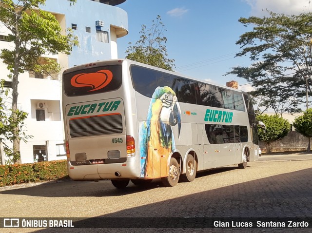 Eucatur - Empresa União Cascavel de Transportes e Turismo 4545 na cidade de Ji-Paraná, Rondônia, Brasil, por Gian Lucas  Santana Zardo. ID da foto: 7987996.