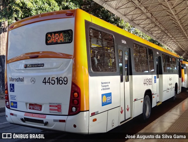 Auto Viação Marechal Brasília 445169 na cidade de Taguatinga, Distrito Federal, Brasil, por José Augusto da Silva Gama. Número da foto: #7987709.