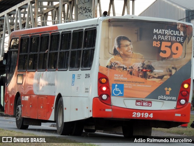 Transbus Transportes > Gávea Transportes 29194 na cidade de Belo Horizonte, Minas Gerais, Brasil, por Adão Raimundo Marcelino. ID da foto: 7988420.