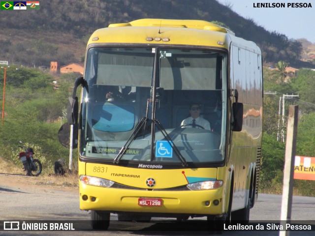 Viação Itapemirim 8831 na cidade de Taquaritinga do Norte, Pernambuco, Brasil, por Lenilson da Silva Pessoa. ID da foto: 7988313.