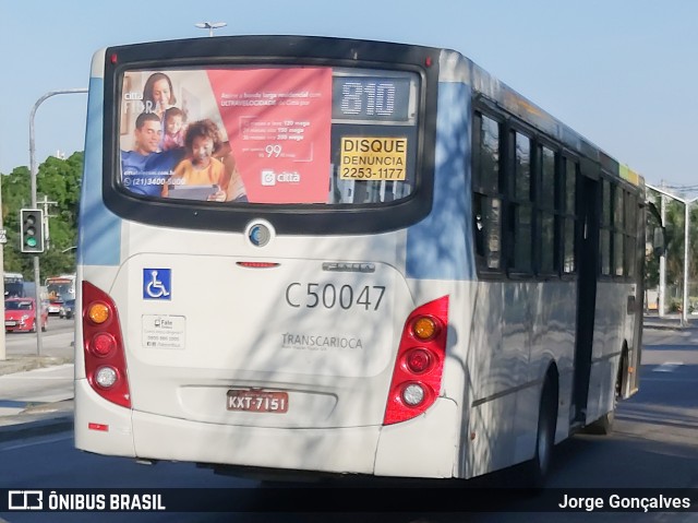 Tijuquinha - Auto Viação Tijuca C50047 na cidade de Rio de Janeiro, Rio de Janeiro, Brasil, por Jorge Gonçalves. ID da foto: 7987925.