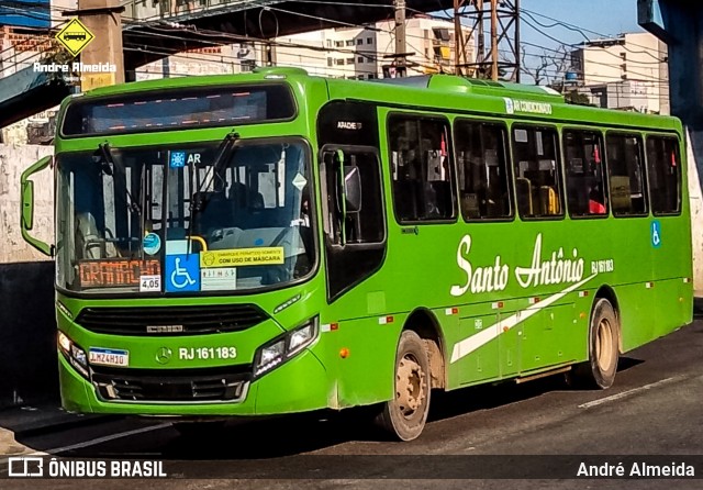 Transportes Santo Antônio RJ 161.183 na cidade de Duque de Caxias, Rio de Janeiro, Brasil, por André Almeida. ID da foto: 7986537.