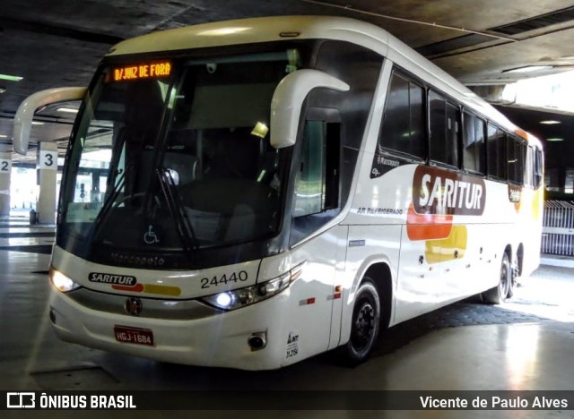 Saritur - Santa Rita Transporte Urbano e Rodoviário 24440 na cidade de Belo Horizonte, Minas Gerais, Brasil, por Vicente de Paulo Alves. Número da foto: #7986430.