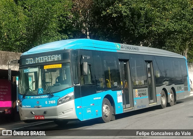 Viação Paratodos > São Jorge > Metropolitana São Paulo > Mobibrasil 6 3169 na cidade de São Paulo, São Paulo, Brasil, por Felipe Goncalves do Vale. ID da foto: 7988538.