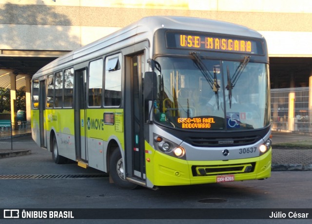 Viação Zurick 30637 na cidade de Belo Horizonte, Minas Gerais, Brasil, por Júlio César. ID da foto: 7985877.