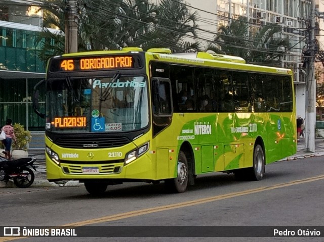 Viação Pendotiba 2.1.110 na cidade de Niterói, Rio de Janeiro, Brasil, por Pedro Otávio. ID da foto: 7990537.